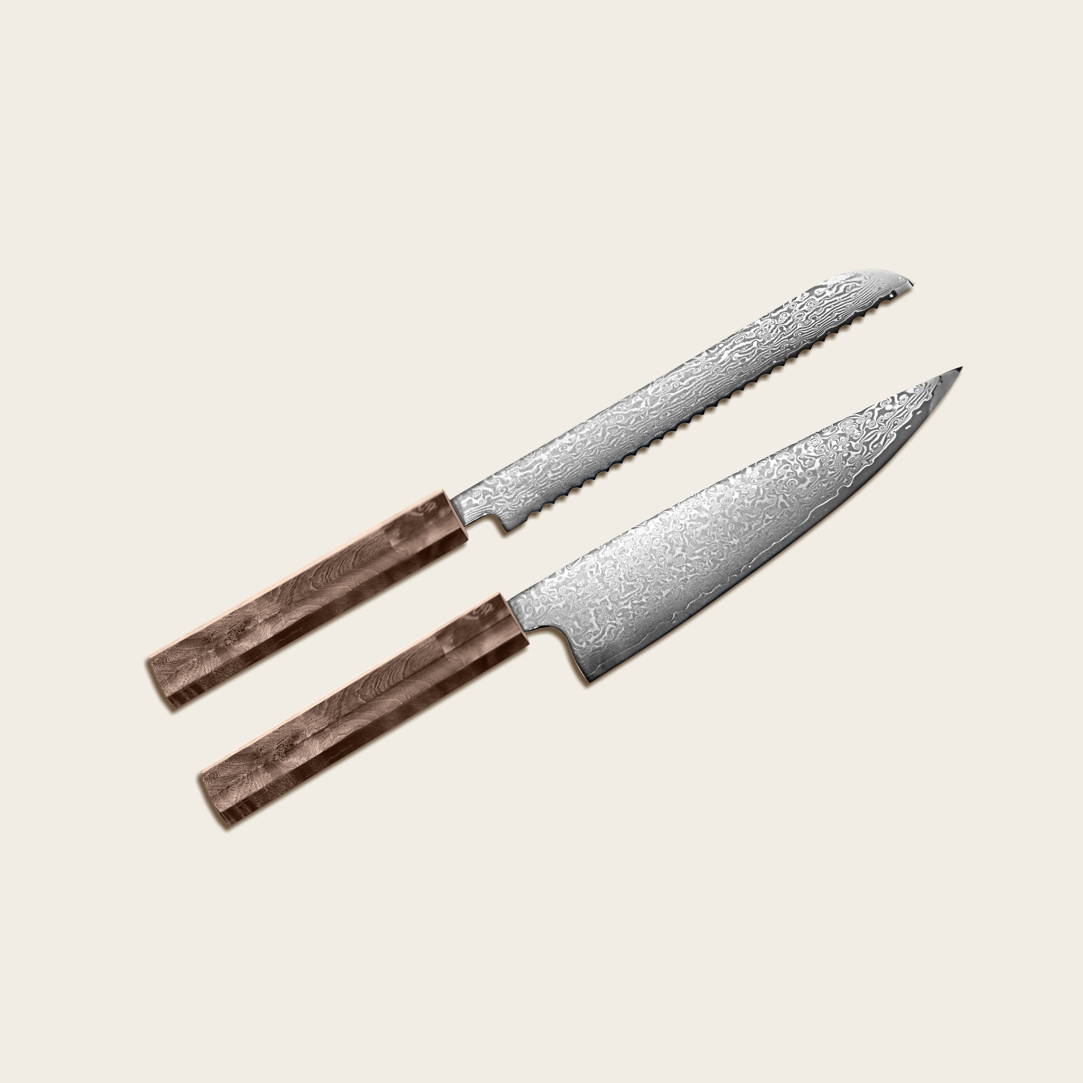 Kumo Chef Knife & Bread Knife Set - Bordeaux image 17