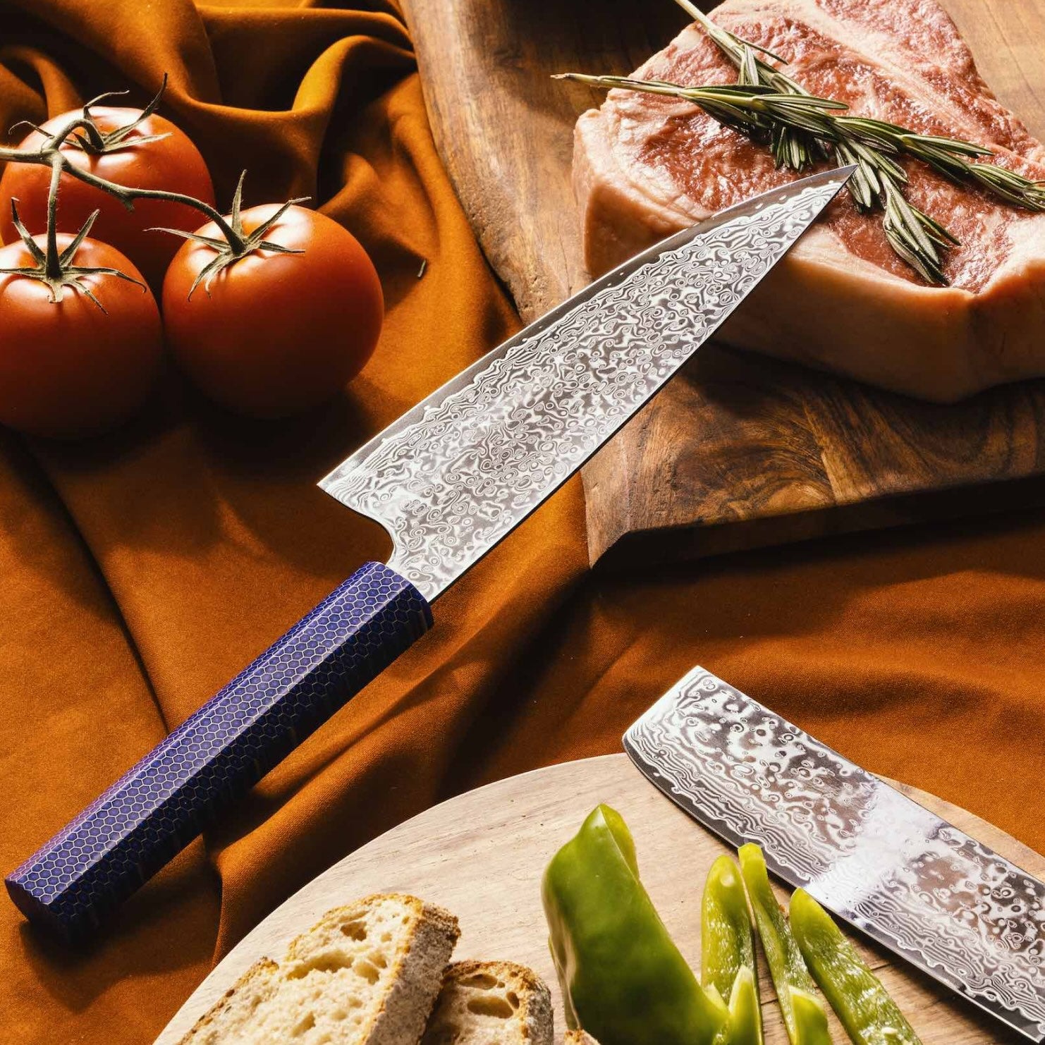 Kumo Chef Knife & Bread Knife Set - Bordeaux image 12