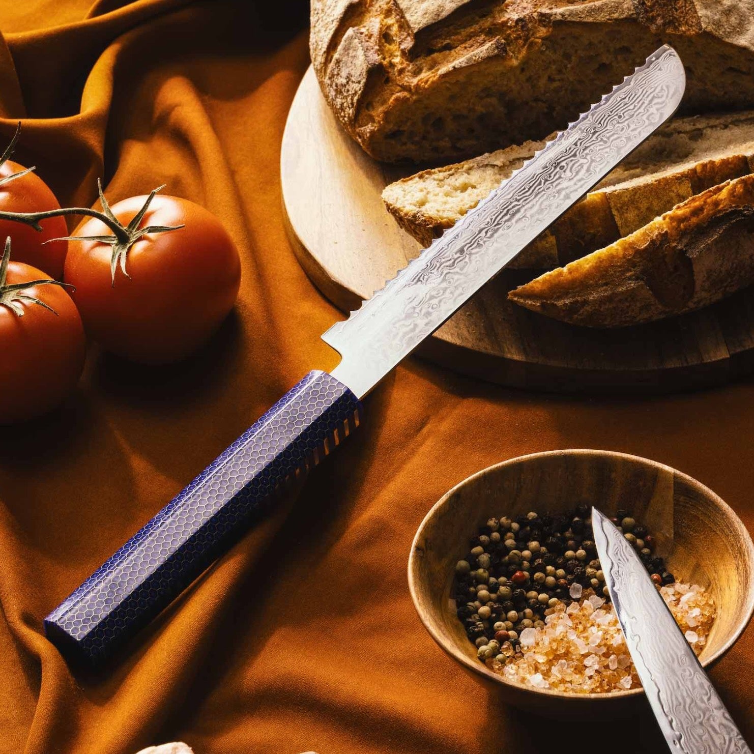 Kumo Chef Knife & Bread Knife Set - Bordeaux image 14