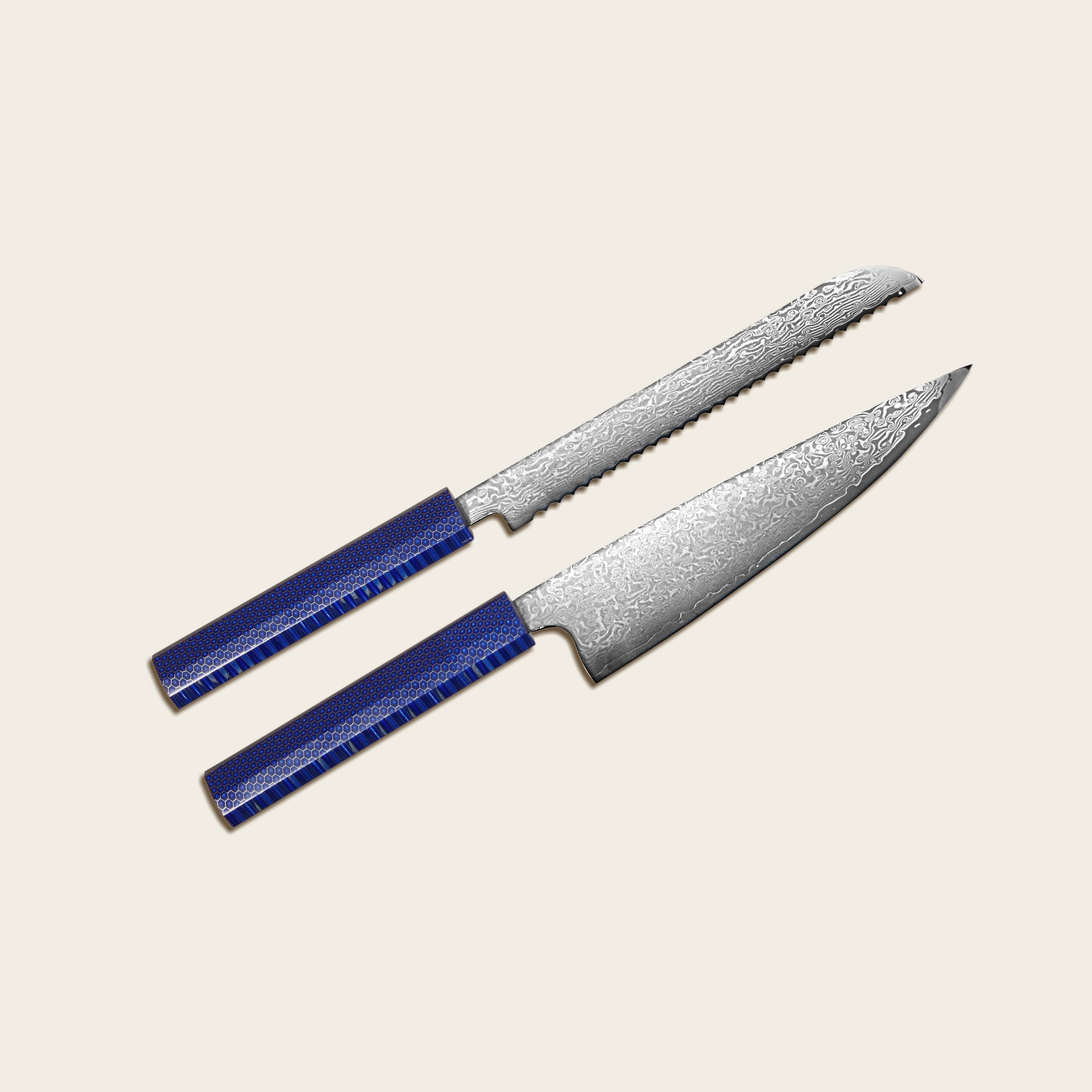 Kumo Chef Knife & Bread Knife Set - Bordeaux image 4